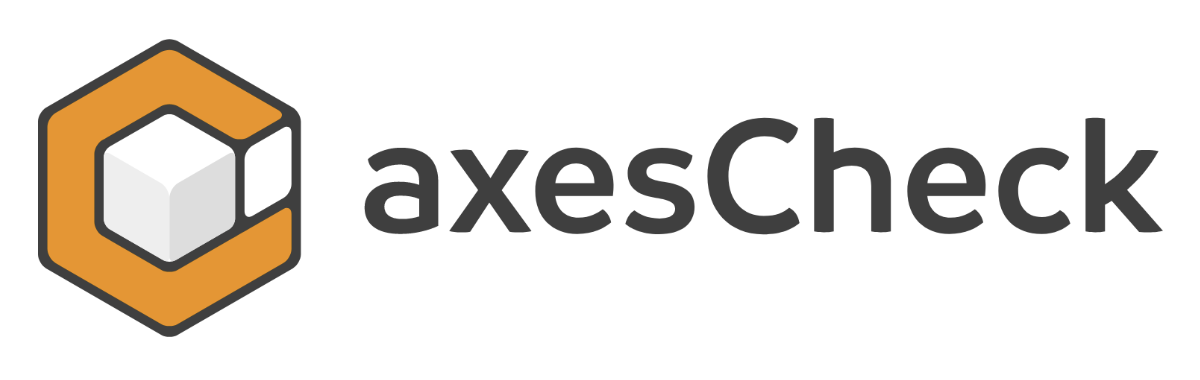 axesCheck - Logo med text