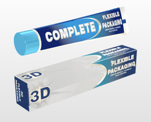 iC3D Opsis Model - Toothpaste Tube and Carton Animation - Picture