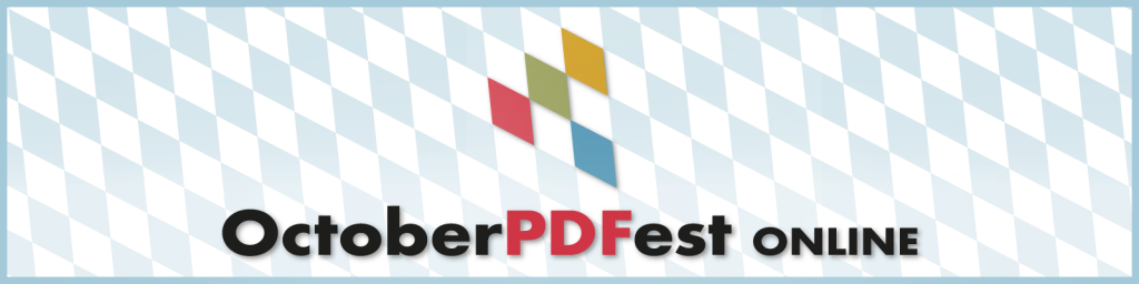 PDF Association - OctoberPDFest Online 2020 - Banner
