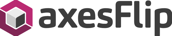 axesFlip - Logo with horisontal text