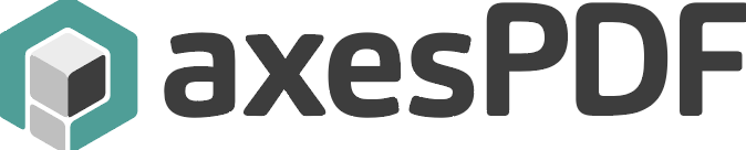 axesPDF - Logo with horizontal text