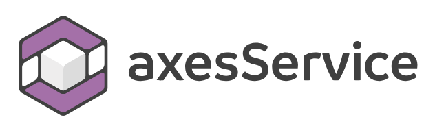 axesService - Logo with  horizontal text