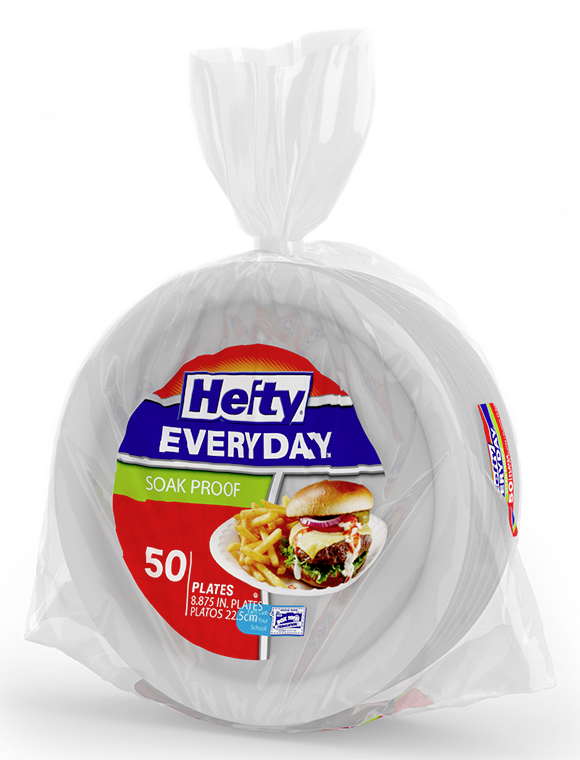 iC3D Opsis Model - Food- Hefty Everyday Plates in Plastic Bag - Picture