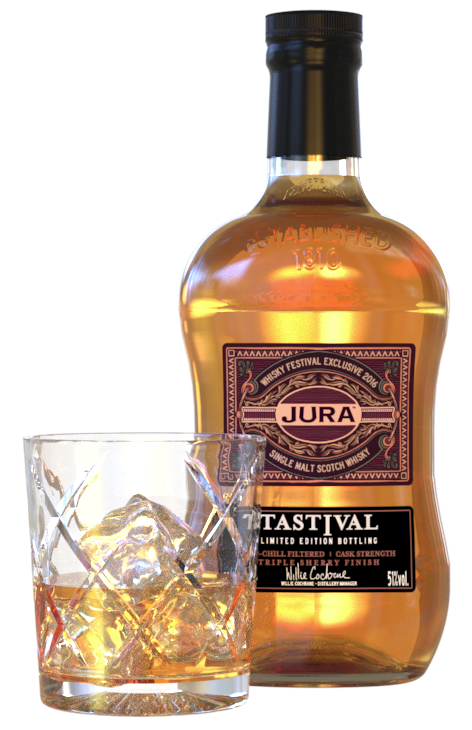 iC3D - Jura Whiskey Glass and Bottle - Picture