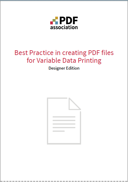 PDF Association, Best Practice in creating PDF files for Variable Data Printing (VDP), Designer Edition - Bild