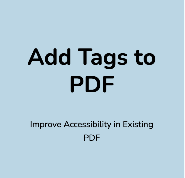 PDFix.io, Add Tags to PDF, Improve Accessibility in Existing PDF Online - Banner
