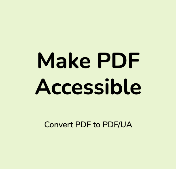 PDFix.io, Make PDF Accessible, Convert PDF to a Fully Compliant PDF/UA Online - Banner