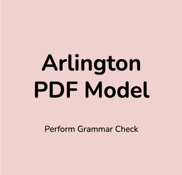 PDFix.io, Arlington Model, Perform Grammar Check Online - Banner