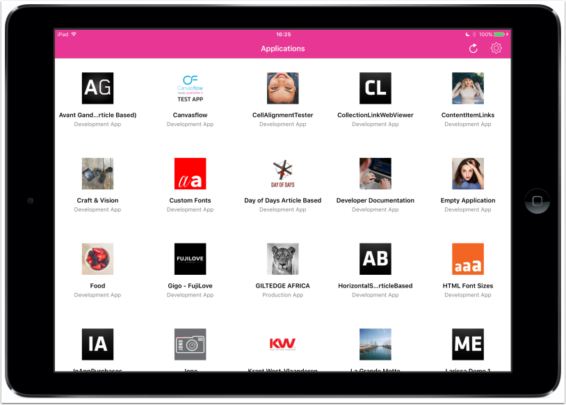 Twixl media - Twixl Distribution Platform - Browse Pages - Tablet Apps Ikoner - Bild